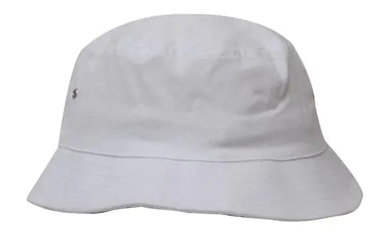 Headwear Bucket Hat With Sandwich Trim Brushed Heavy Sports Twill  *no Sandwich* X12 Headwear Professionals